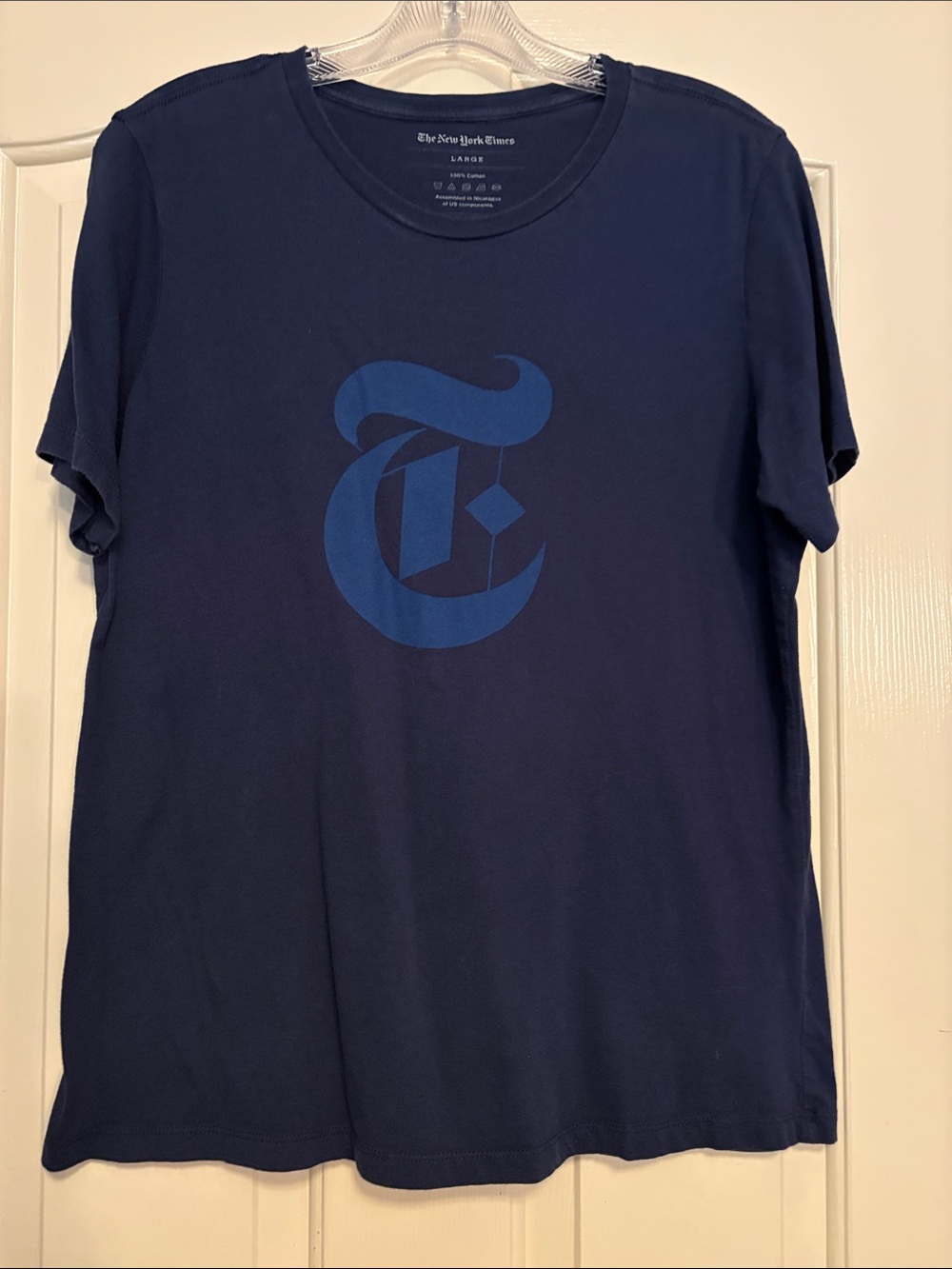 New York Times Navy Logo Short-Sleeve Tee